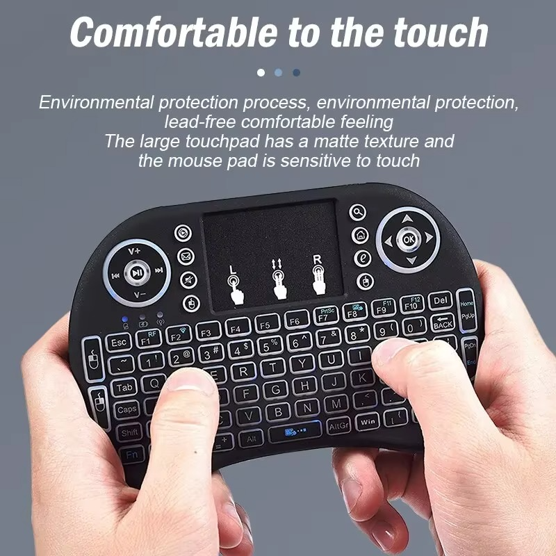 RF 500 MINI TOUCH PAD WIRELESS WITH BACKLIGHT KEYBOARD MOUSE - Image 6