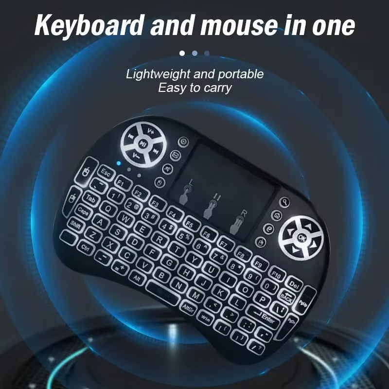 RF 500 MINI TOUCH PAD WIRELESS WITH BACKLIGHT KEYBOARD MOUSE - Image 3