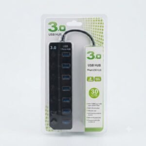 USB 3.0 7 PORT HUB (BLACK)