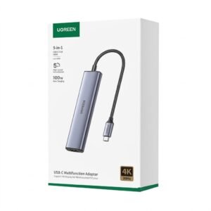 UGREEN CM478 5in1 USB-C to HDMI 60Hz*1 USB-A 2.0*3 PD 100W*1 HUB 55611