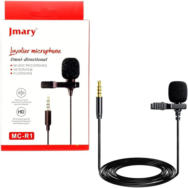 JMARYMC-R1ProfessionalLavalierMicrophoneforMobileandLaptop