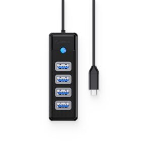 ORICO PW4U-C3 Type C TO 4-Port USB 3.0 HUB with 5GBPS High-Speed Data Transfer