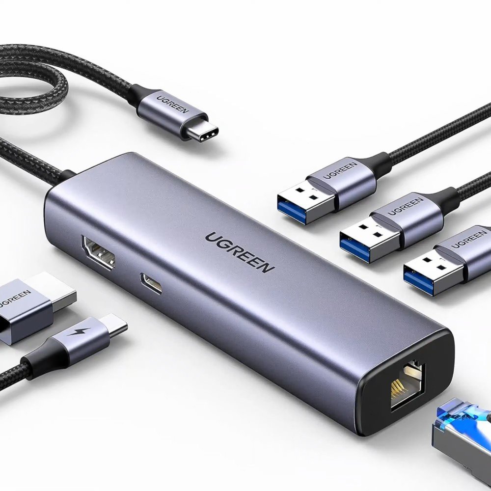 UGREEN-15598-Revodok-6-in-1-USB-C-Hub-Gigabit-Ethernet-4K-HDMI-100W-USB-C-PD-Price-in-Pakistan
