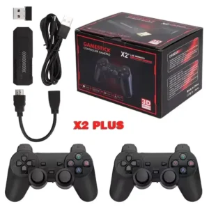X2 Plus Retro 3d 32000+ Video Games 4k Hd Output Game Stick With 2 Wireless Controllers