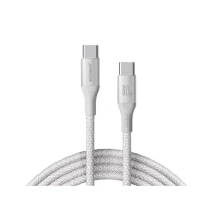 JOYROOM S-A28 2M 60W Type-C to Type-C Flash Series Fast Charging Data Cable White