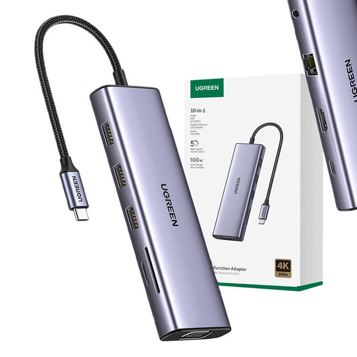 eng_pm_UGREEN-CM498-10-in-1-Adapter-USB-Hub-to-3x-USB-A-3-0-HDMI-VGA-RJ45-SD-TF-AUX3-5mm-PD-Converter-151133_1