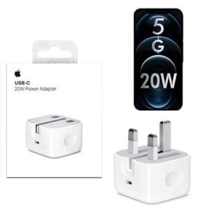 Apple 20W PD Charger: Rapid Charging, Three-Prong Design with NFC
