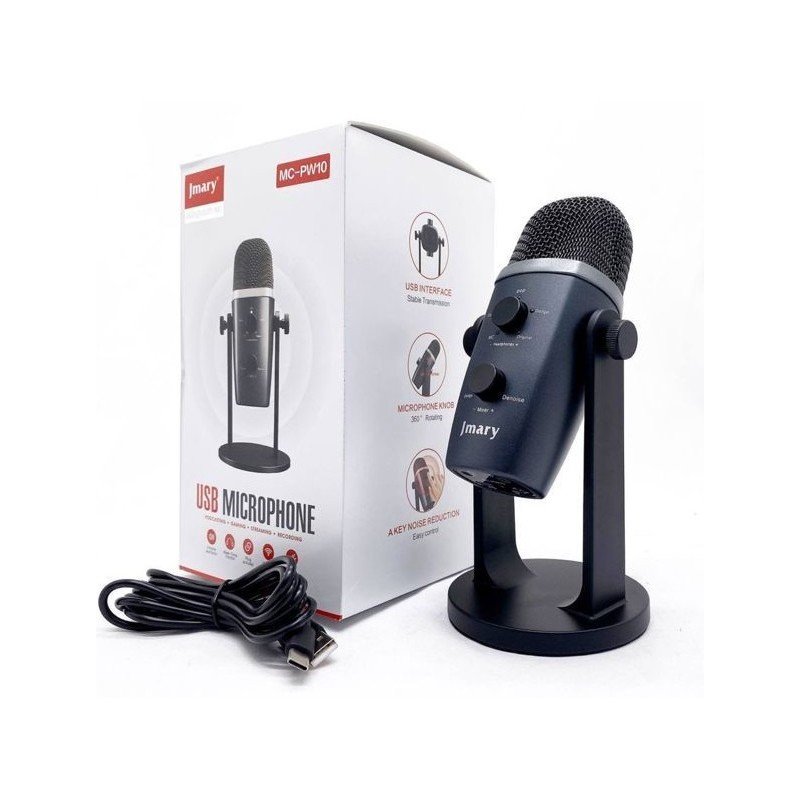 microphone-usb-professionnel-jmary-mc-pw10-plug-and-play-sans-fil-volume-et-echo-moniteur-en-temps-reel-