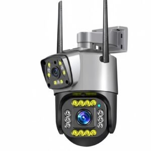 SPZ-702 2 Camera Lens Wifi Outdoor 4mp Color Night Vision With V380 Pro App