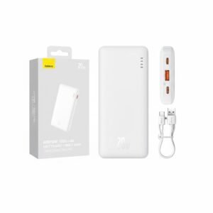Baseus Airpow 10000mAh 20W Fast Charge  Power Bank White