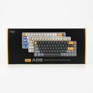 Aigo A68 Tri Mode Wireless Keyboard Non RGB Non Backlight With Yellow Premium Switches Hot